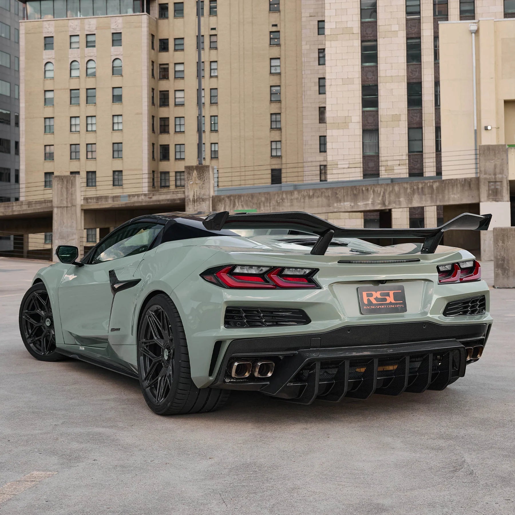 Racing Sport Concepts ST Rear Diffuser | Carbon Fiber | Corvette C8 Stingray & E-Ray