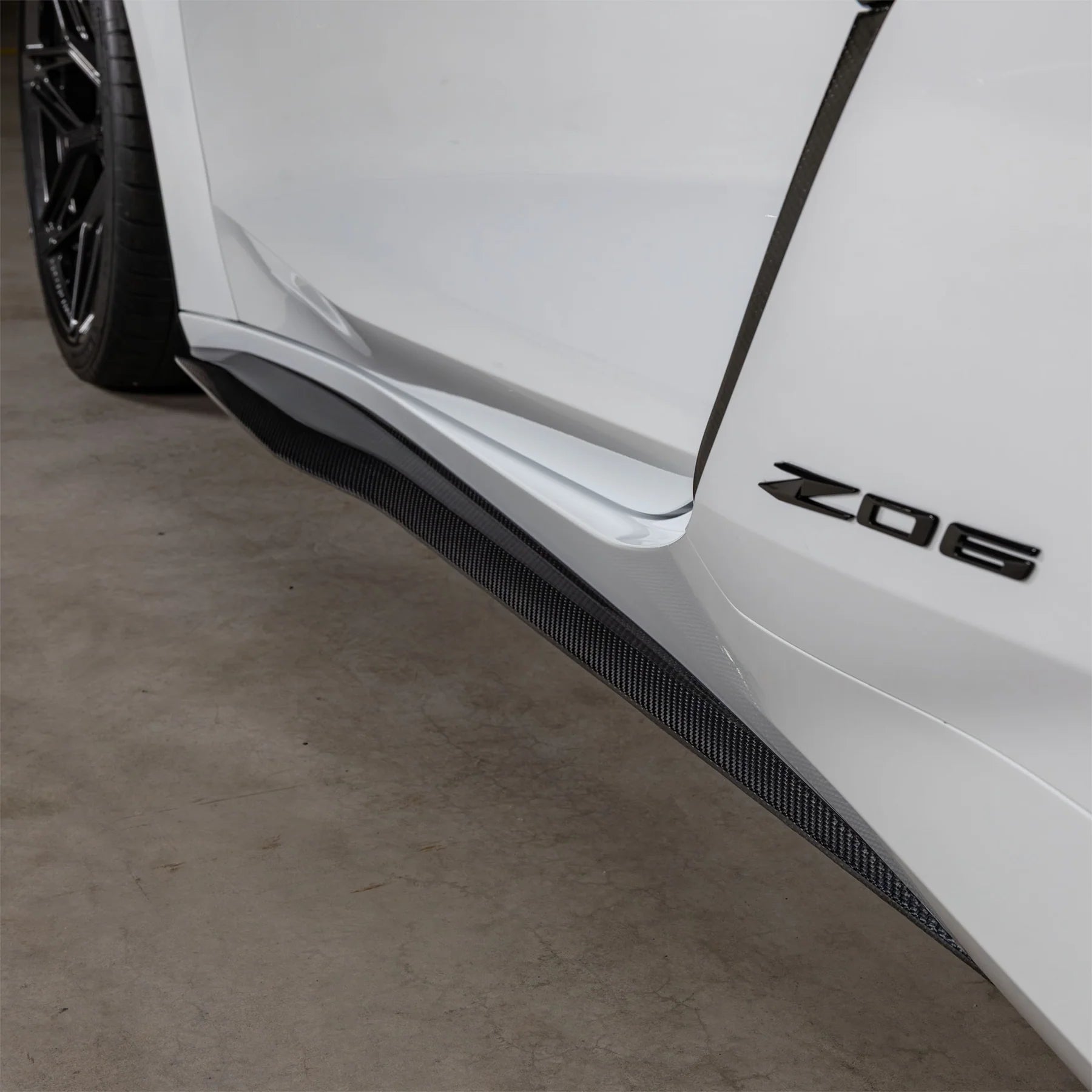 Racing Sport Concepts C8 Z06 Carbon Fiber Side Skirts OEM Style | Carbon Fiber | C8 Z06 E-Ray & ZR1