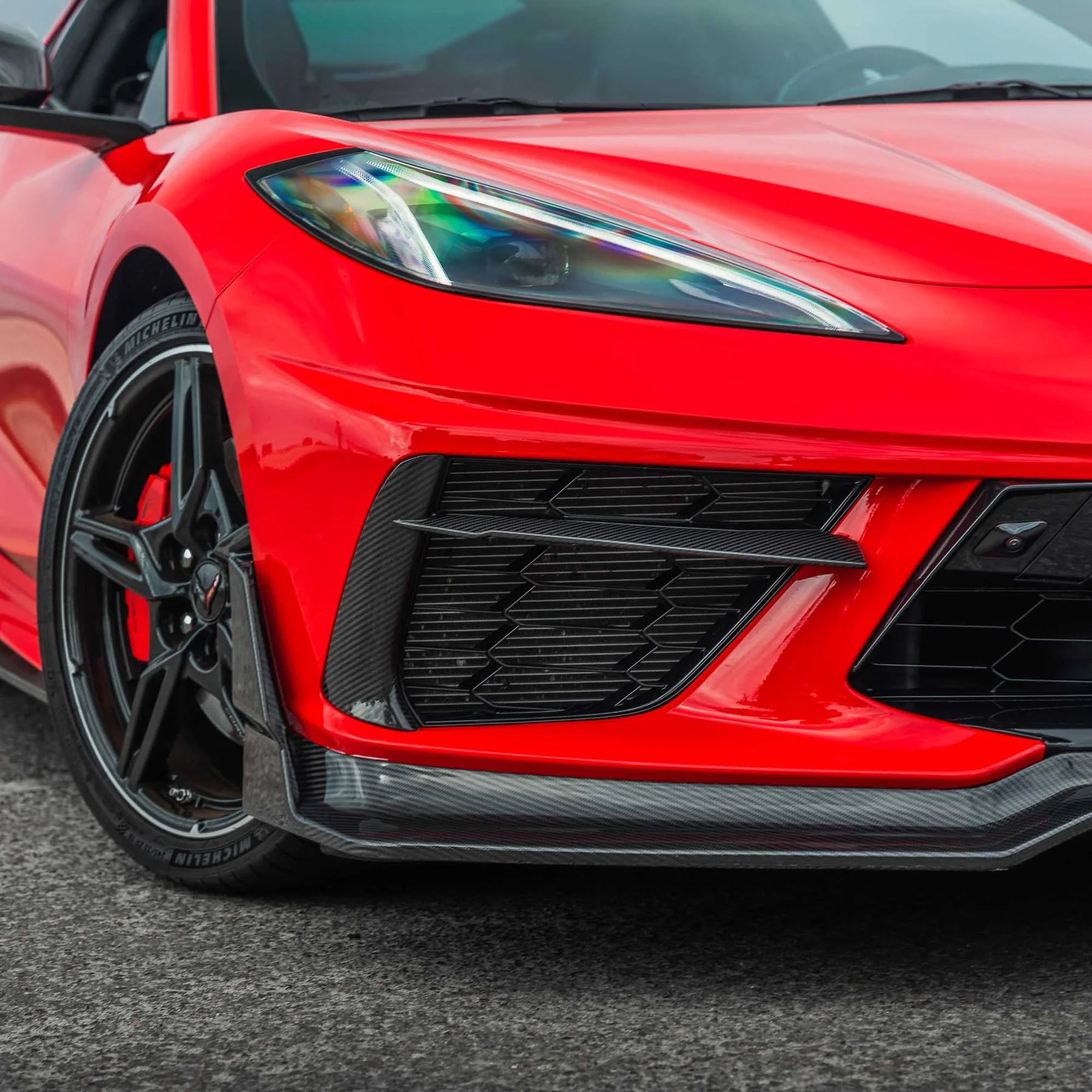 Racing Sport Concepts Front Intake Vents | Carbon Fiber | Corvette C8