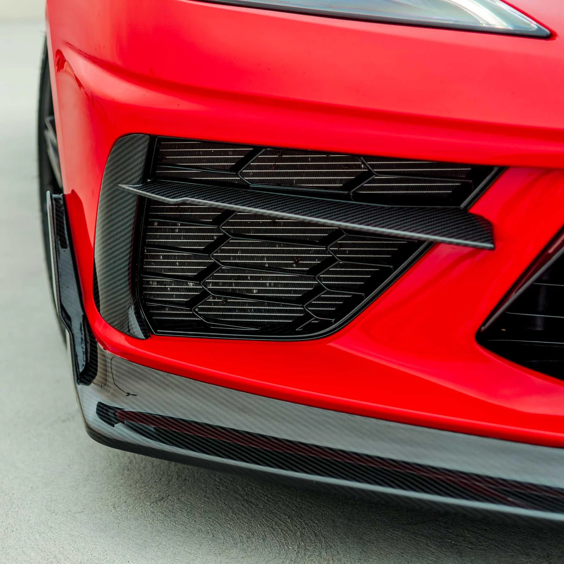 Racing Sport Concepts Front Intake Vents | Carbon Fiber | Corvette C8