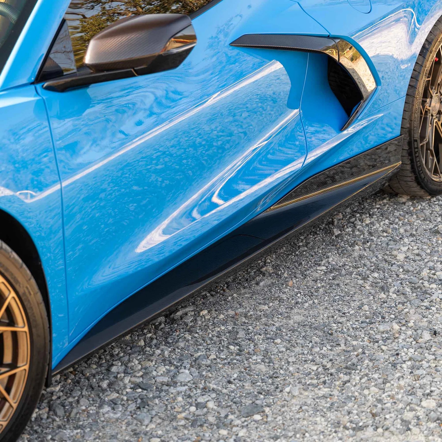 Racing Sport Concepts GT Side Skirts | Carbon Fiber | Corvette C8