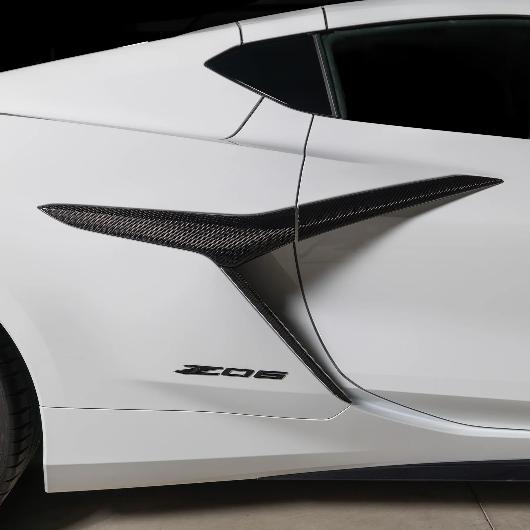 Racing Sport Concepts Side Intake Vents | Carbon Fiber | Corvette C8 Z06 & E-Ray