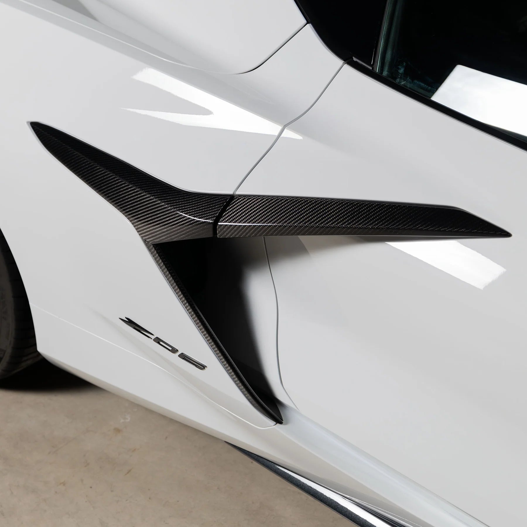 Racing Sport Concepts Side Intake Vents | Carbon Fiber | Corvette C8 Z06 & E-Ray