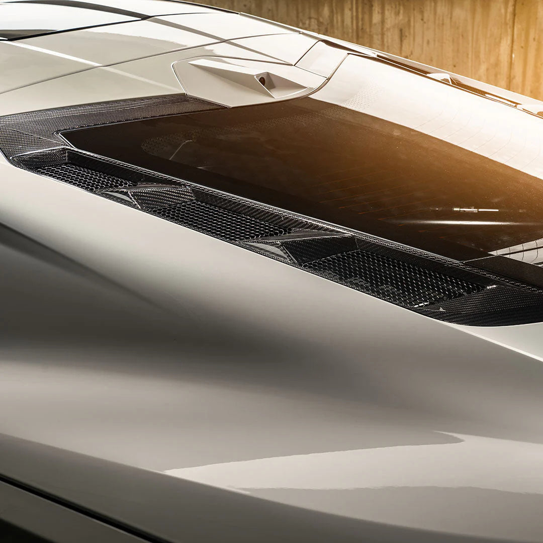 Racing Sport Concepts Engine Hatch Vents | Carbon Fiber | Corvette C8 and C8 Z06