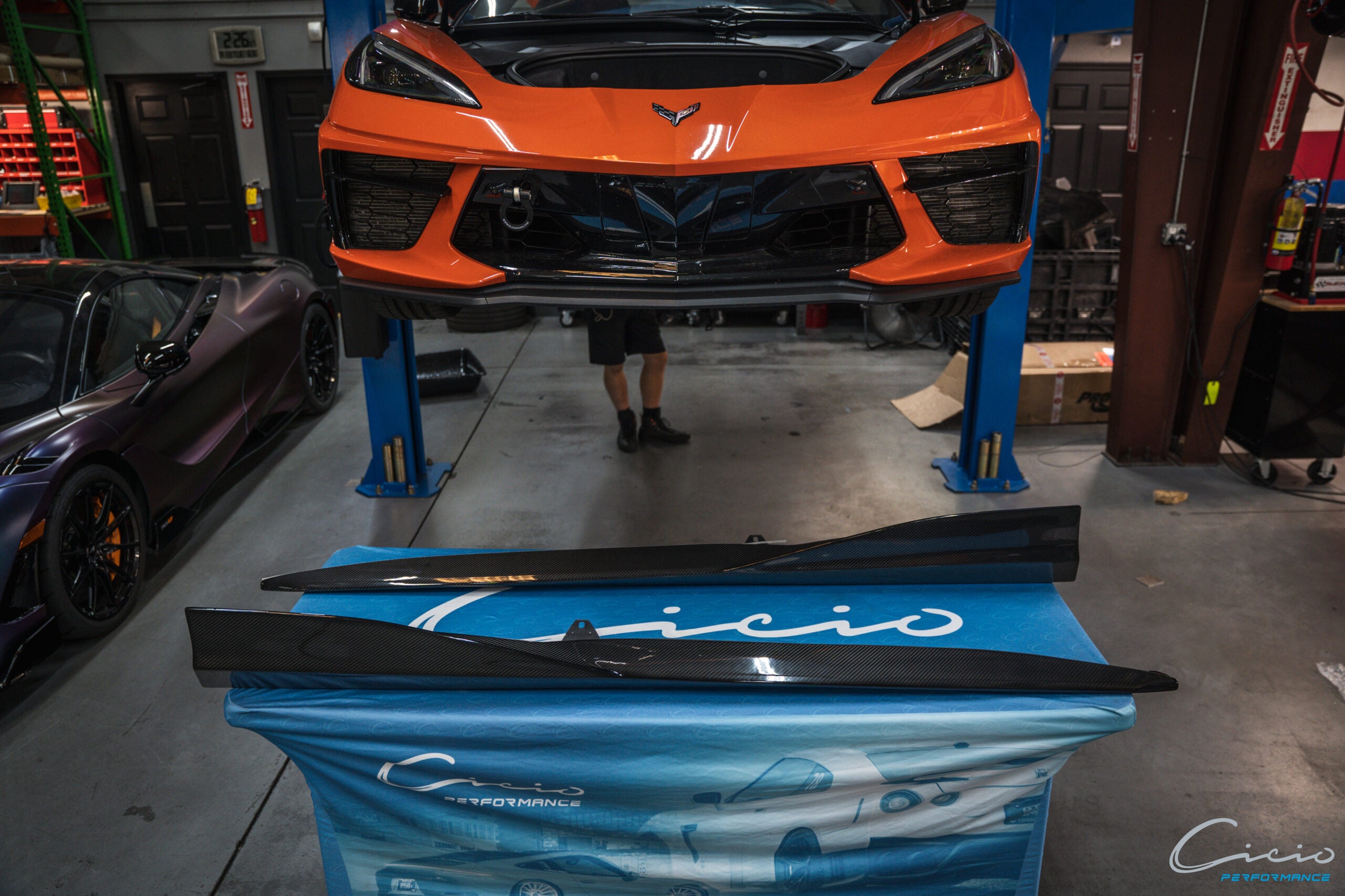 APR Performance C8 Corvette Carbon Side Skirts By Cicio Performance