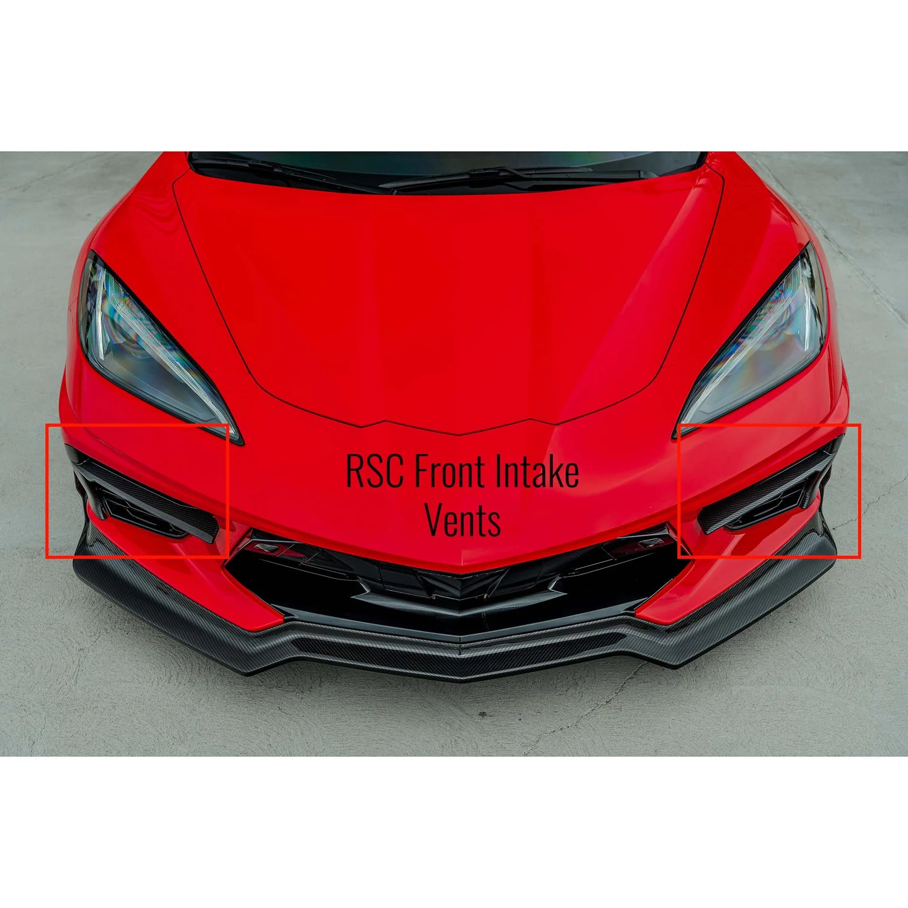Racing Sport Concepts Front Intake Vents | Carbon Fiber | Corvette C8