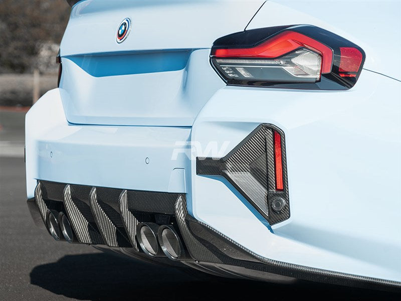 RW Carbon BMW G87 M2 RWS Carbon Fiber 3 Piece Diffuser