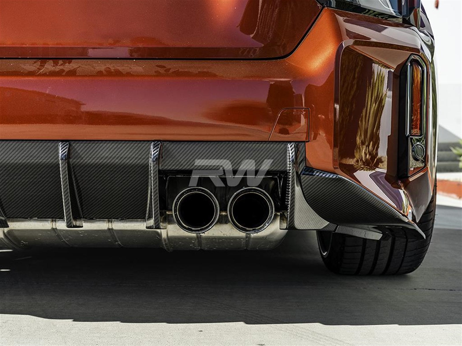 RW Carbon BMW G87 M2 RWS Carbon Fiber 3 Piece Diffuser