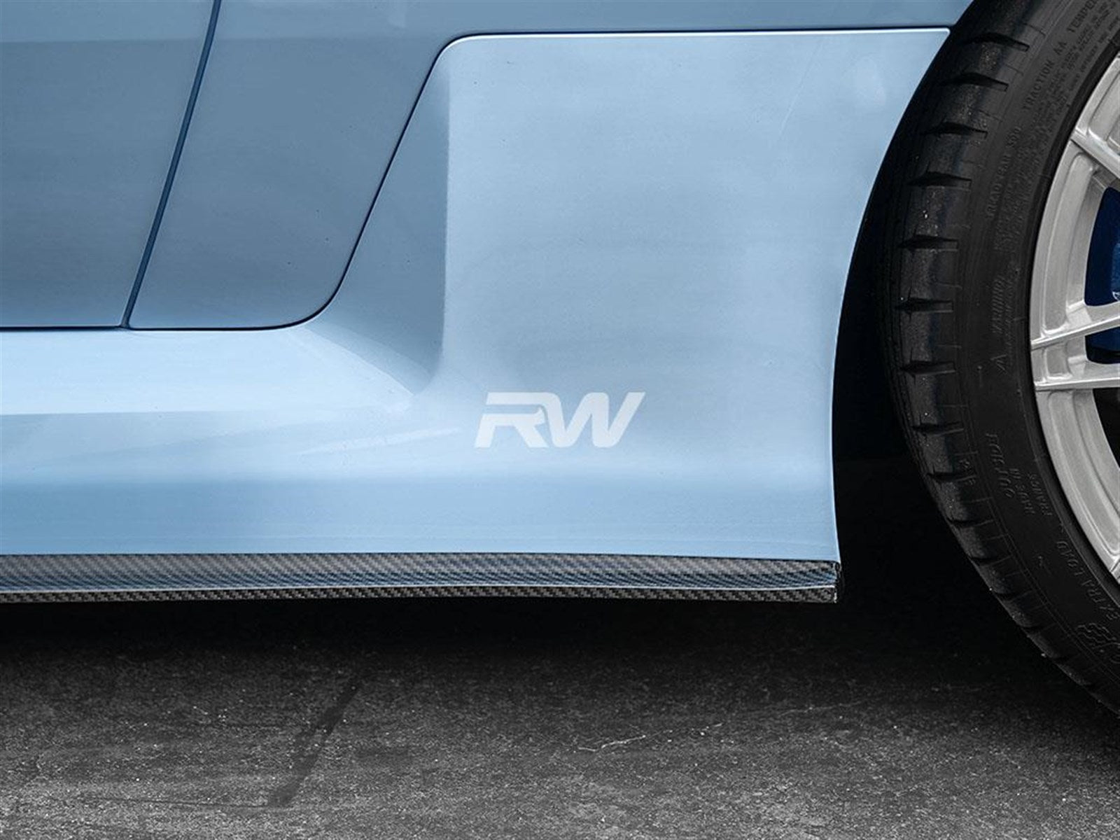 RW Carbon BMW G87 M2 RWS Dry CF Side Skirt Extensions
