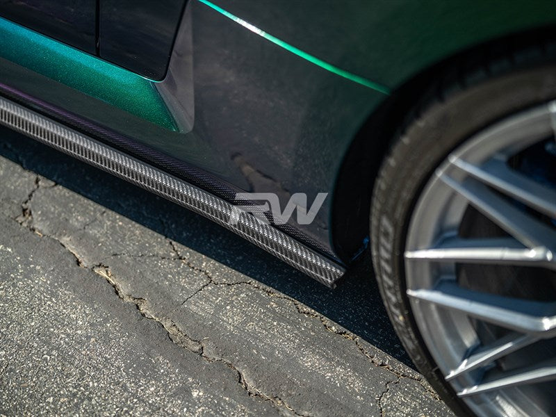 RW Carbon BMW G87 M2 RWS Dry CF Side Skirt Extensions