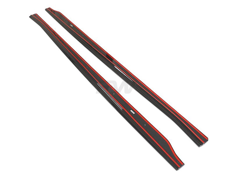RW Carbon BMW G87 M2 RWS Dry CF Side Skirt Extensions