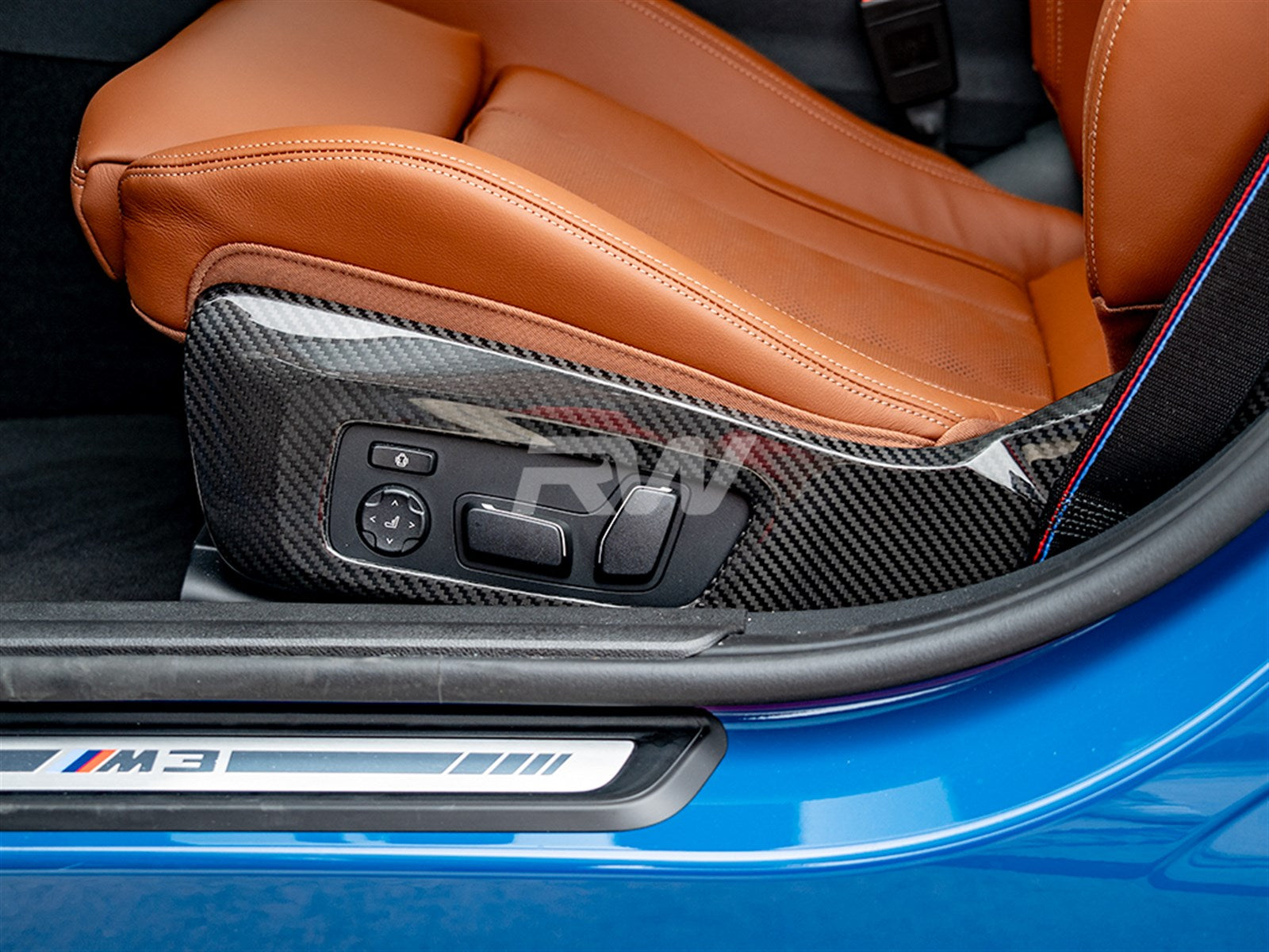RW Carbon BMW G8x M3 M4 Carbon Fiber Side Seat Trims