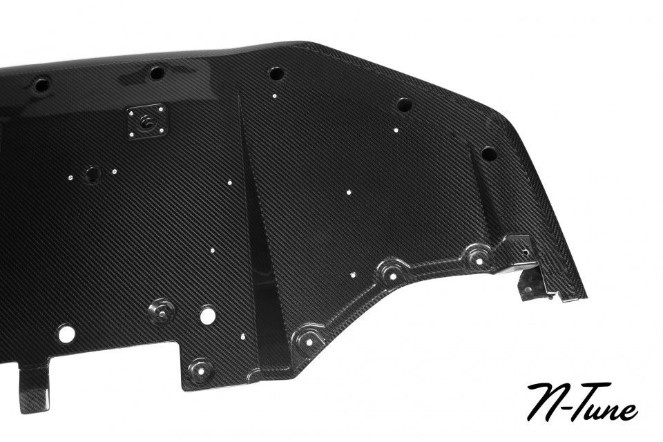 N-Tune V1 Spec N Front Splitter w/ Brake Duct (Carbon Fiber) - Nissan GT-R R35 09-16
