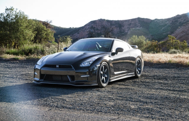 N-Tune V1 Spec N Front Splitter w/ Brake Duct (Carbon Fiber) - Nissan GT-R R35 09-16