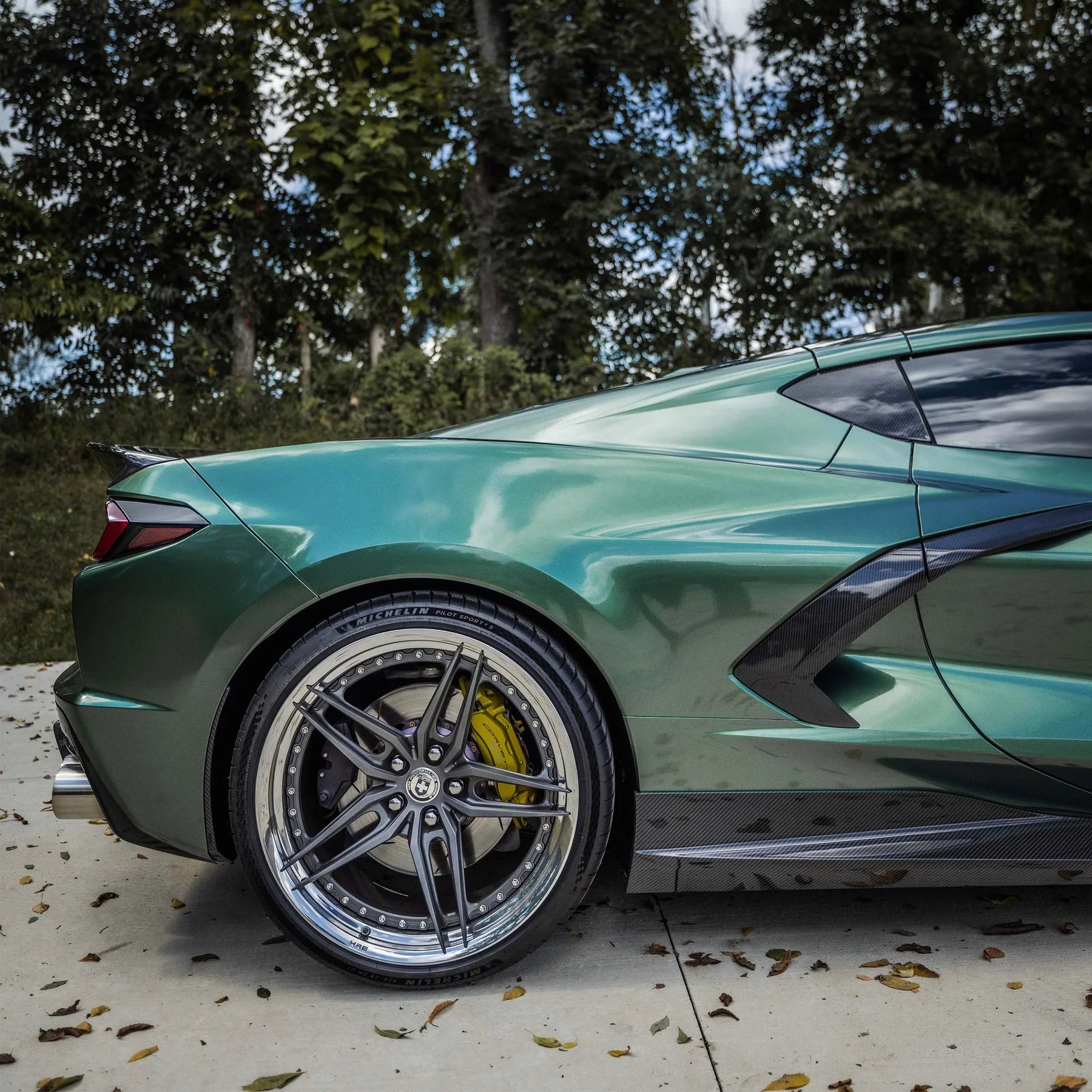 Racing Sport Concepts B Pillar Covers | Carbon Fiber | Corvette C8 and C8 Z06 Coupe