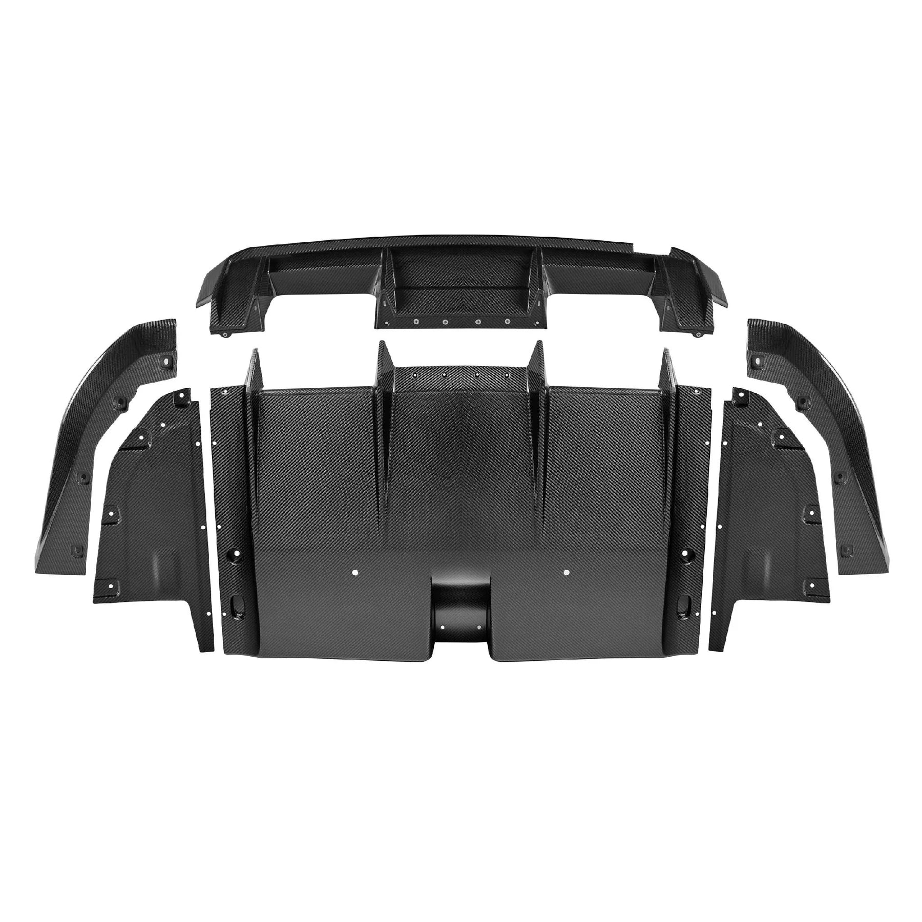 Racing Sport Concepts M3 Rear Diffuser | 7 Piece Kit Carbon Fiber | BMW G80 M3