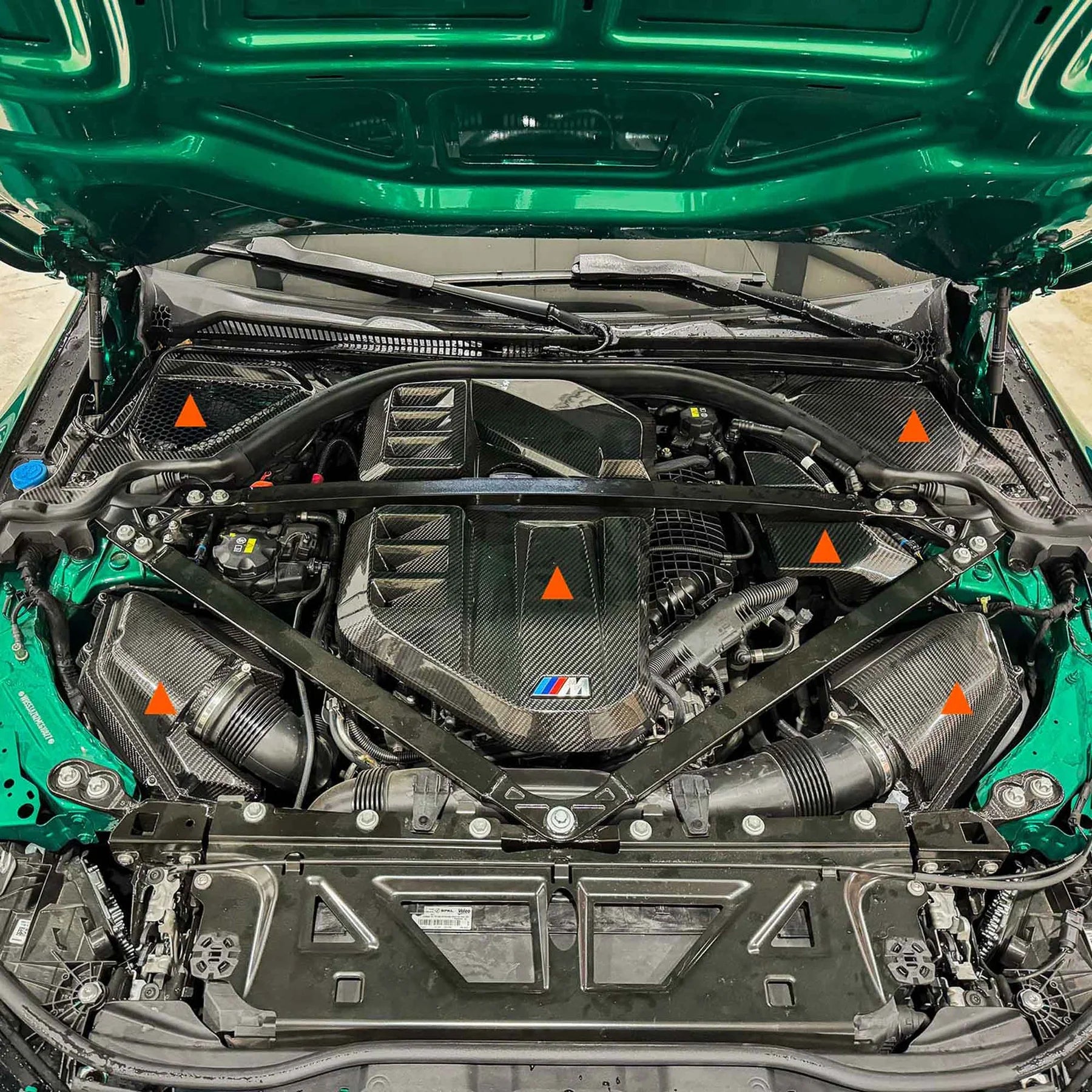 Racing Sport Concepts G8X Engine Bay Kit | Carbon Fiber | 6 Piece Package | BMW M2/M3/M4