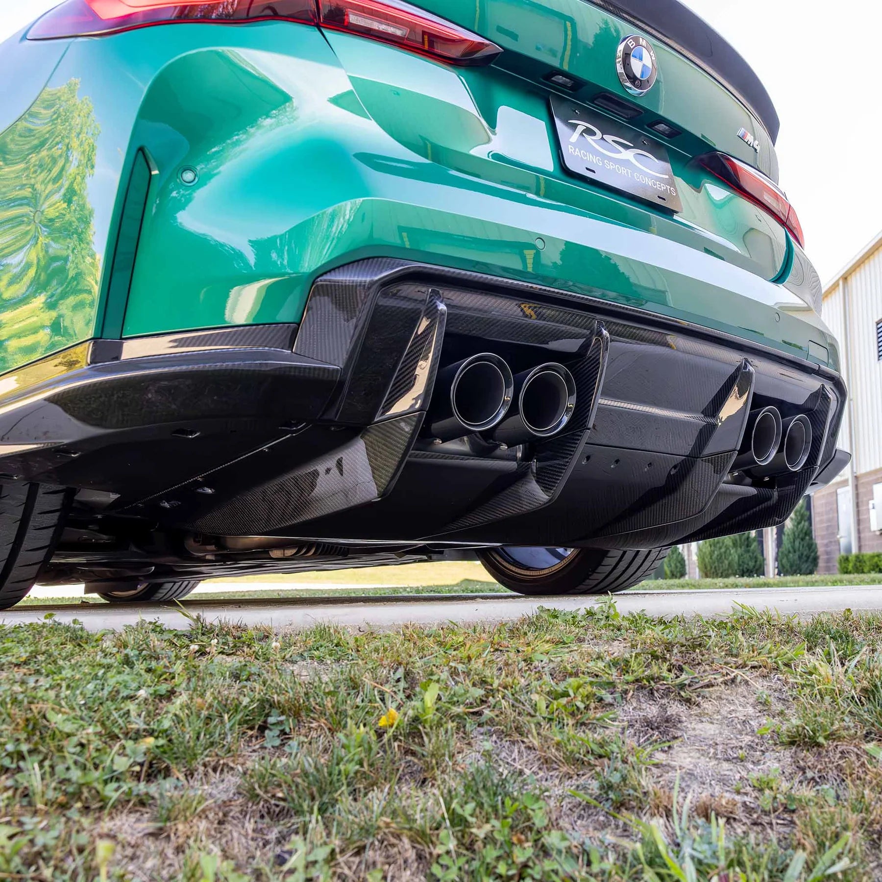 Racing Sport Concepts M4 Rear Diffuser | 7 Piece Kit Carbon Fiber | BMW G82 M4