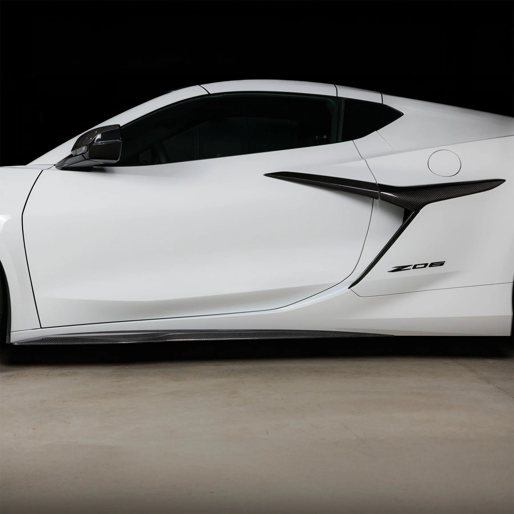 Racing Sport Concepts C8 Z06 Carbon Fiber Side Skirts OEM Style | Carbon Fiber | C8 Z06 E-Ray & ZR1