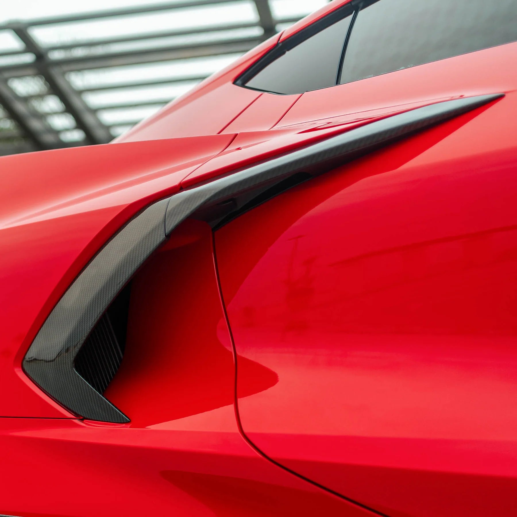 Racing Sport Concepts Engine Intake Side Vents | Carbon Fiber | Corvette C8