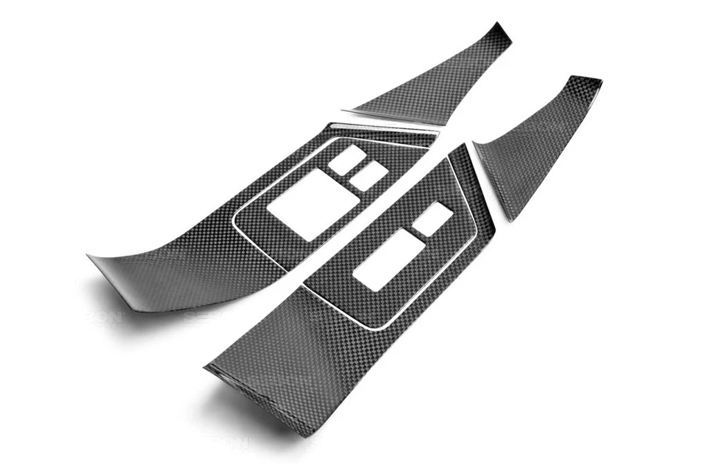 Seibon Carbon Fiber Interior Door Trim Set for Nissan R35 GTR 2009-2016