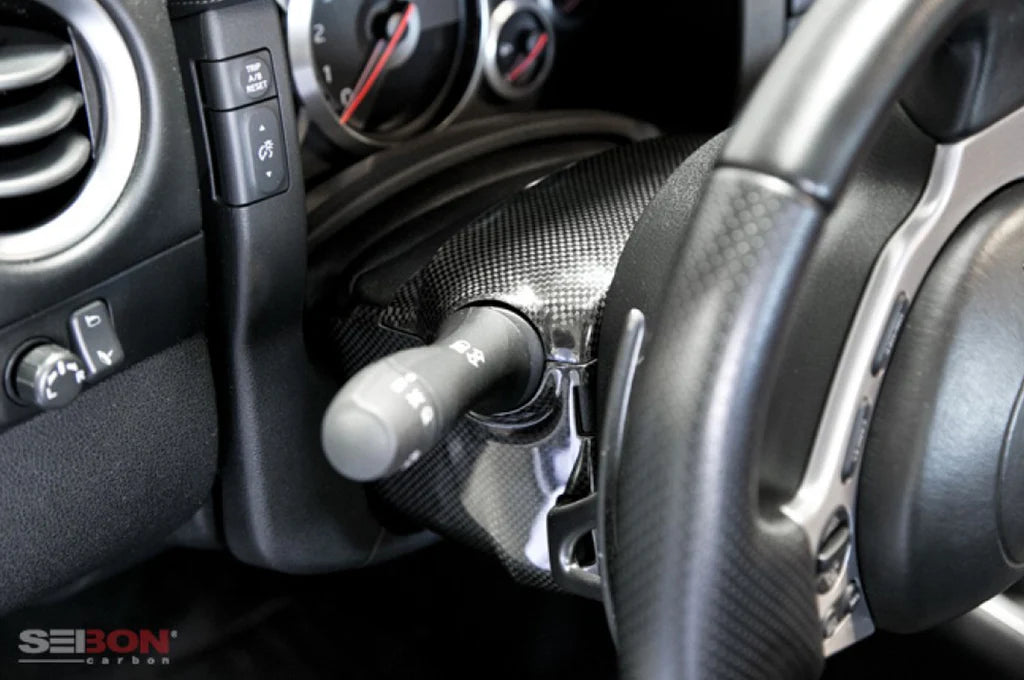 Seibon Carbon Fiber Steering Column Trim for Nissan R35 GTR 2009-2016
