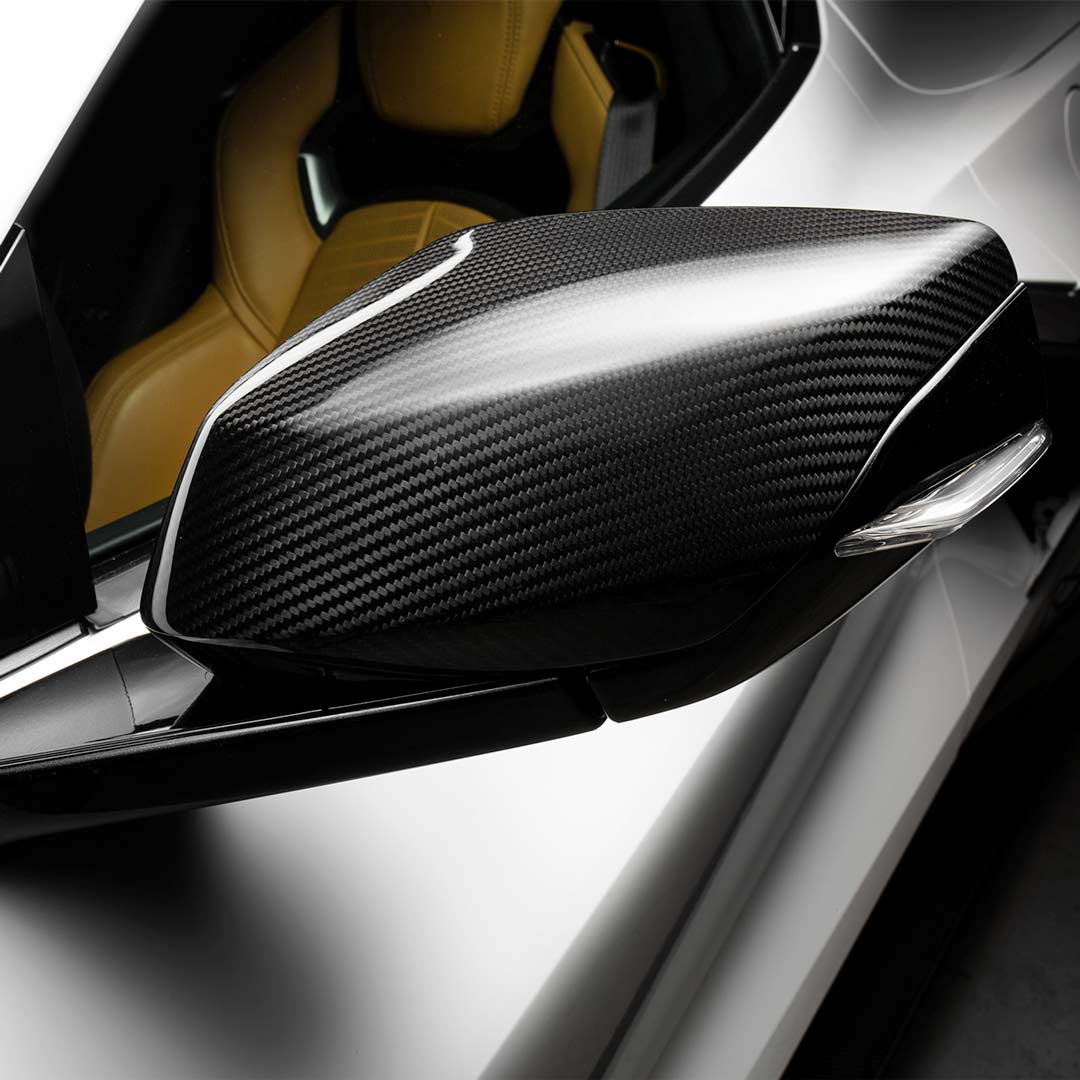 Racing Sport Concepts Mirror Covers | Carbon Fiber | Corvette C8 Stingray, Z06, & E-Ray