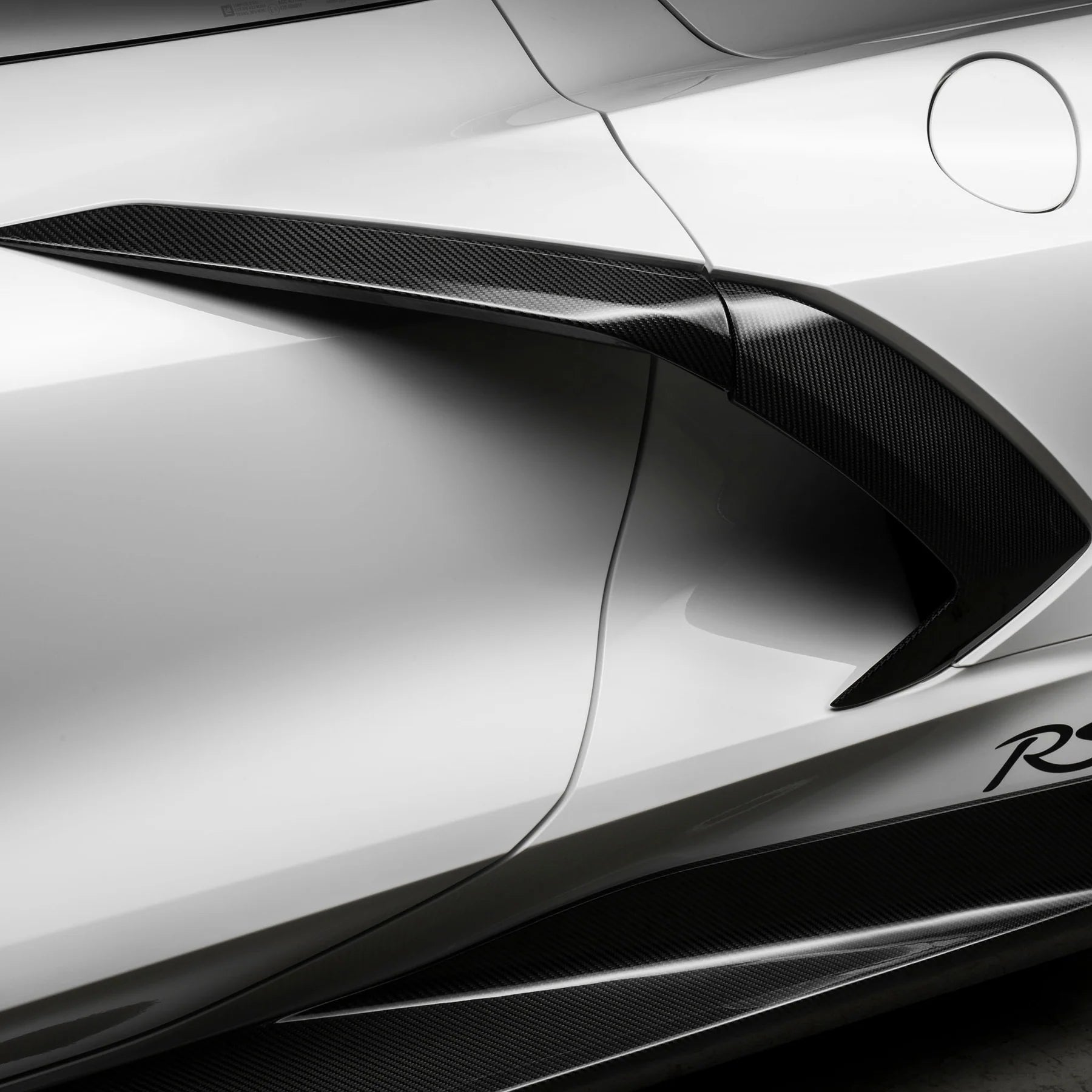 Racing Sport Concepts Engine Intake Side Vents | Carbon Fiber | Corvette C8