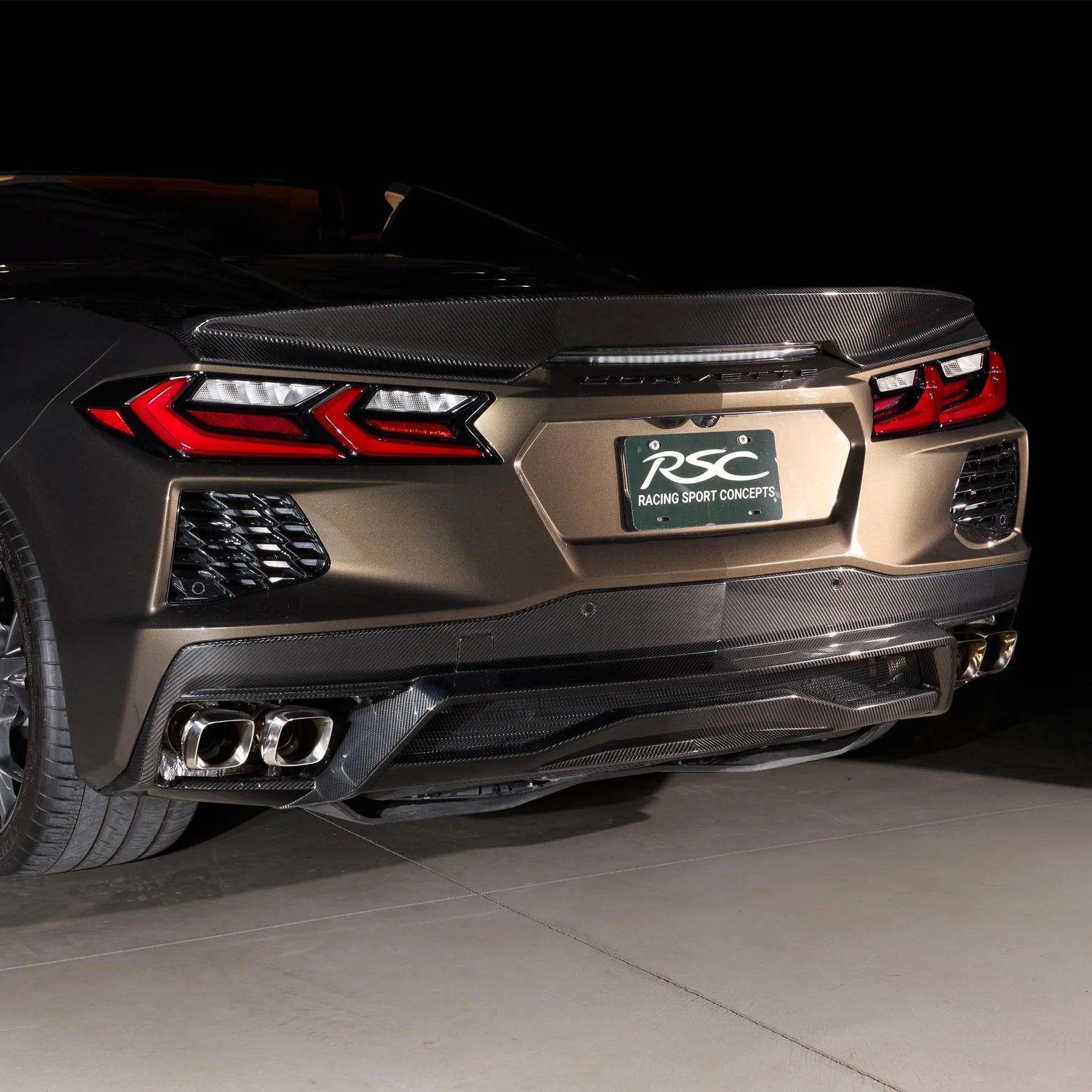 Racing Sport Concepts GT Rear Diffuser | Carbon Fiber | Corvette C8