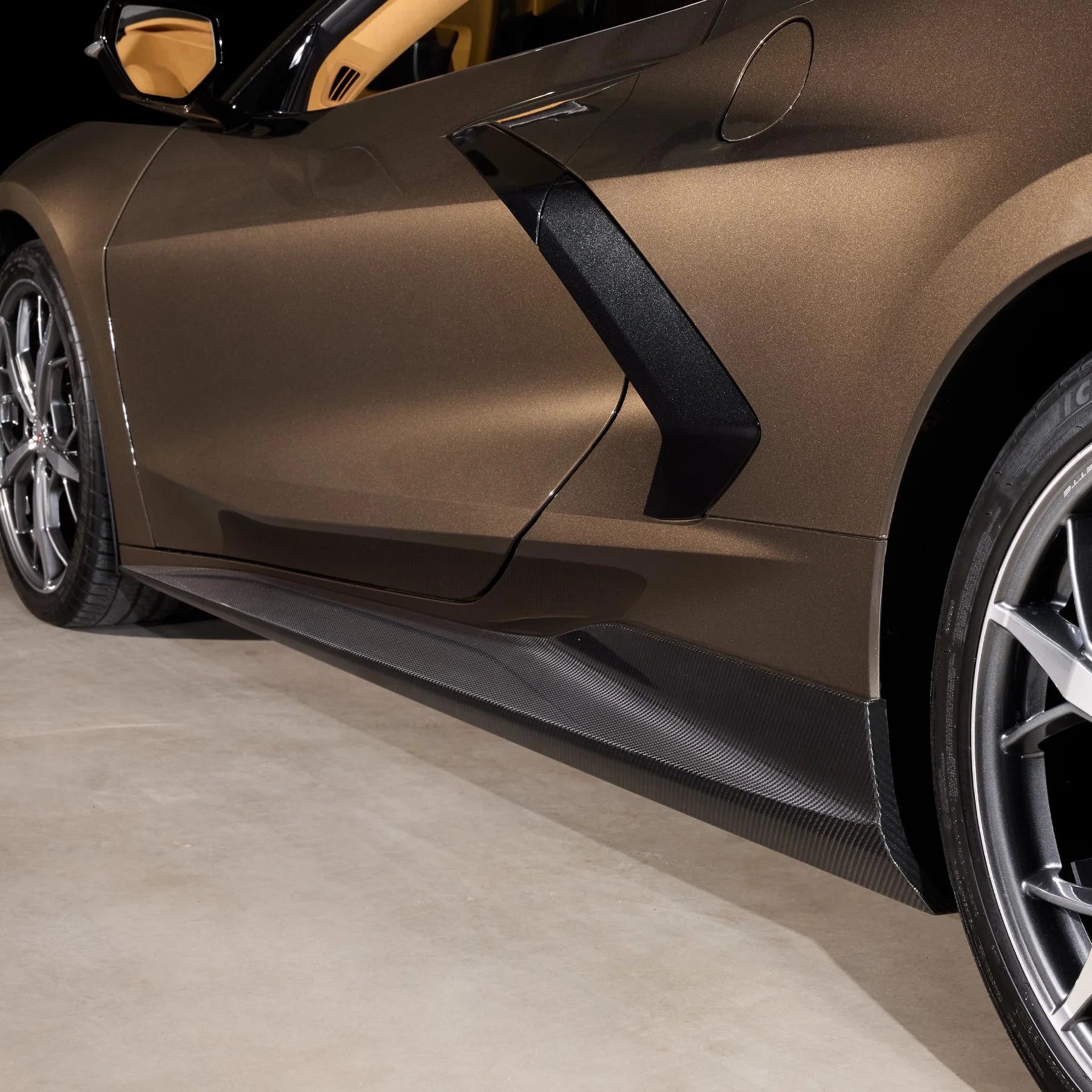 Racing Sport Concepts GT Side Skirts | Carbon Fiber | Corvette C8