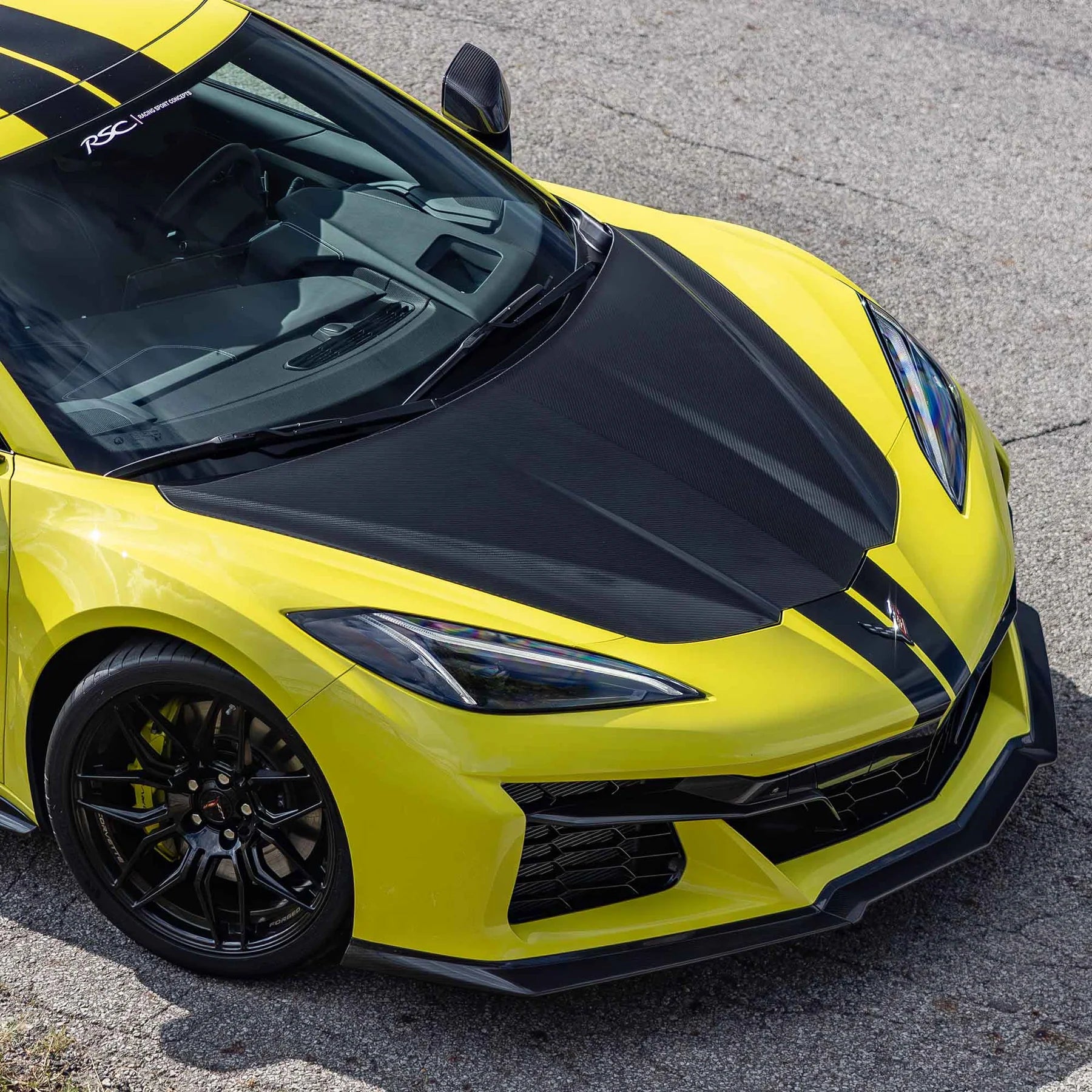Racing Sport Concepts Front Hood | Carbon Fiber | Corvette C8 Stingray Z06 & E-Ray