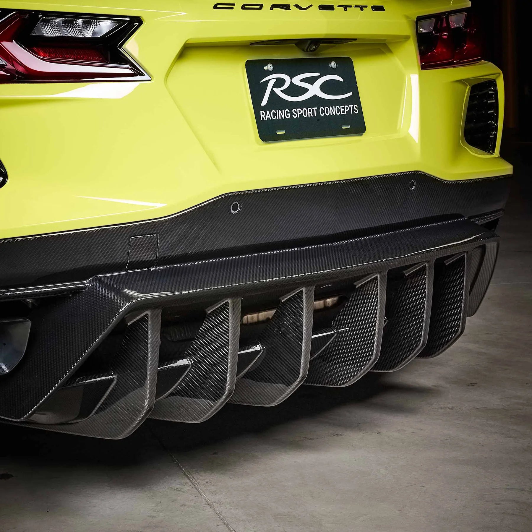Racing Sport Concepts ST Rear Diffuser | Carbon Fiber | Corvette C8 Stingray & E-Ray
