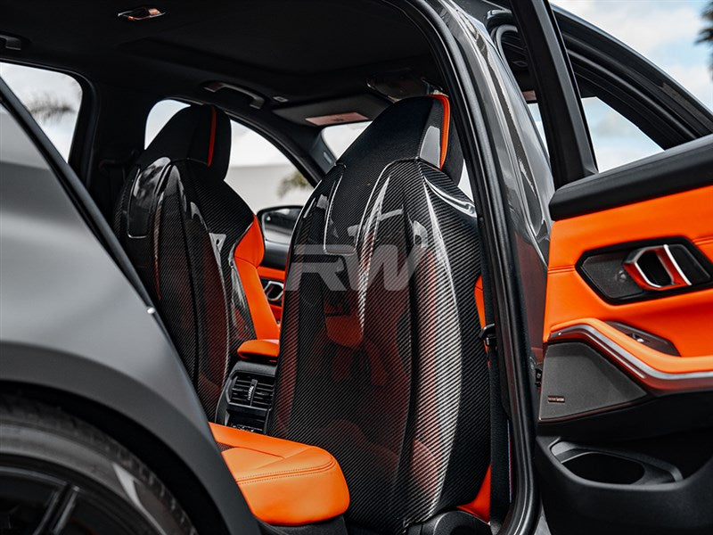 RW Carbon BMW G80 M3 / F93 M8 Carbon Fiber Seat Backs