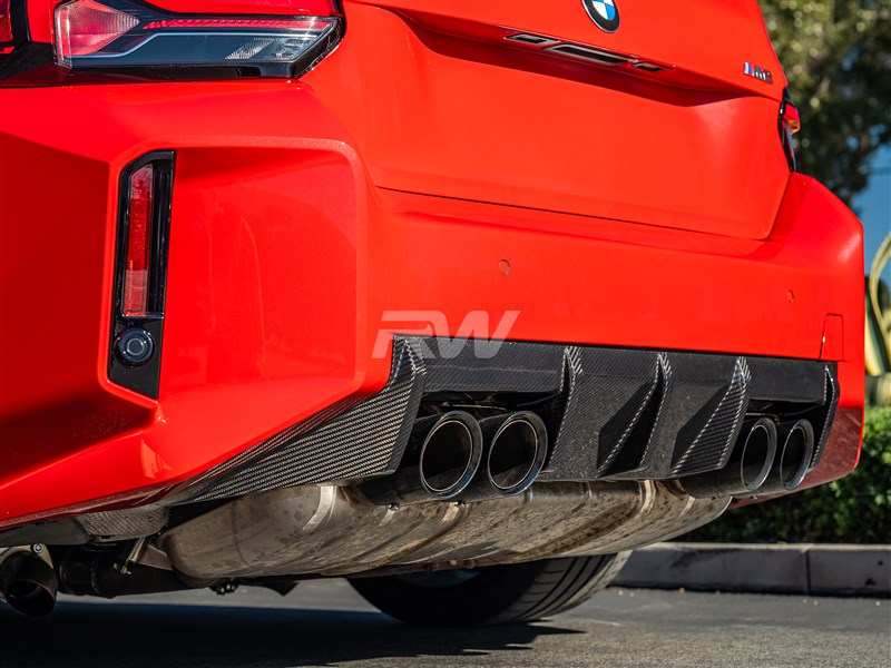 RW Carbon BMW G87 M2 Performance Style Carbon Fiber Diffuser