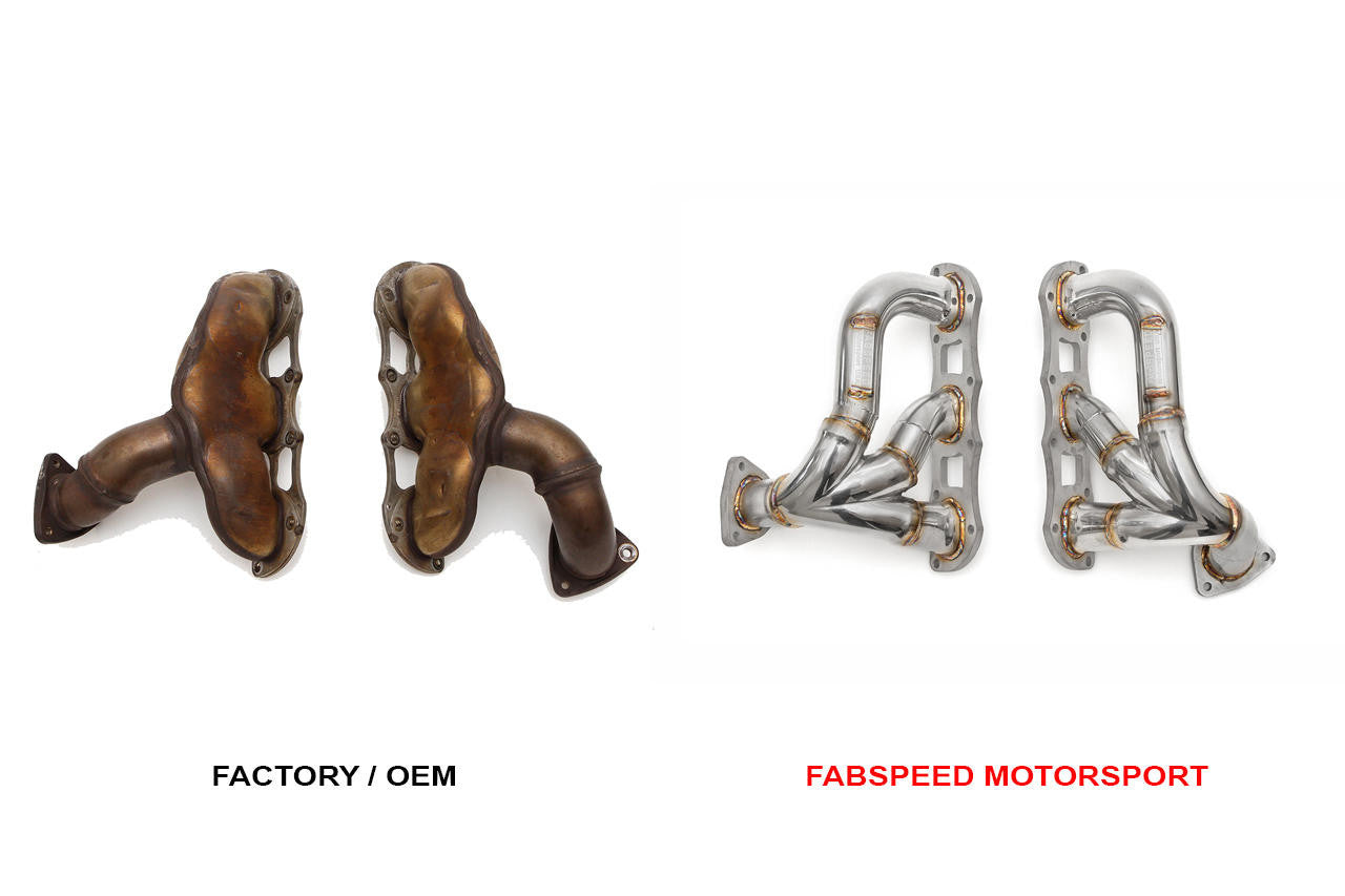 Fabspeed Sport Headers for Porsche 991.1 / 991.2 Turbo / Turbo S