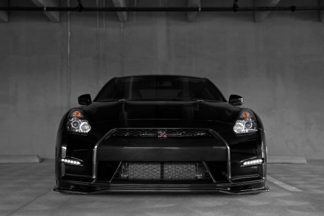 N-Tune V1 Spec N Front Splitter w/ Brake Duct (Carbon Fiber) - Nissan GT-R R35 09-16