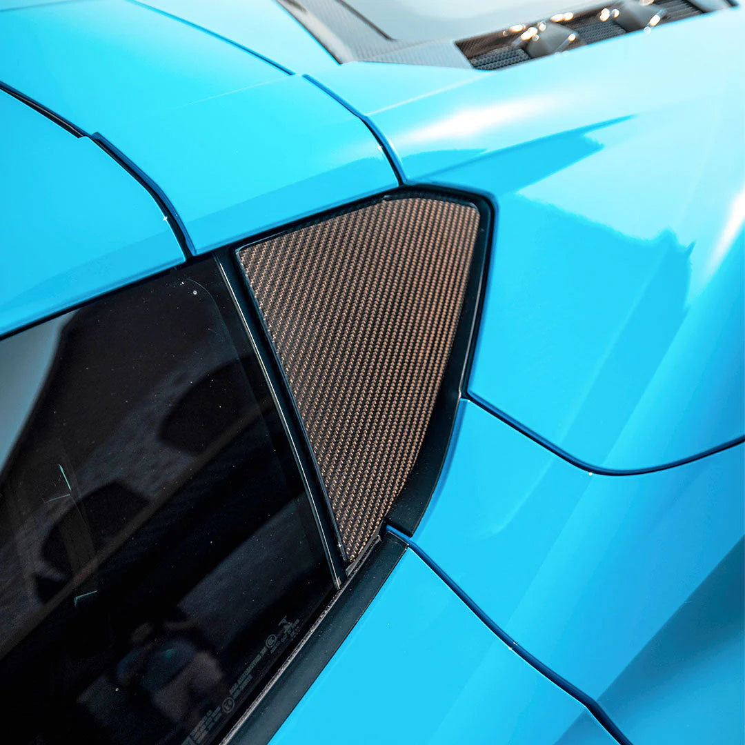 Racing Sport Concepts B Pillar Covers | Carbon Fiber | Corvette C8 and C8 Z06 Coupe
