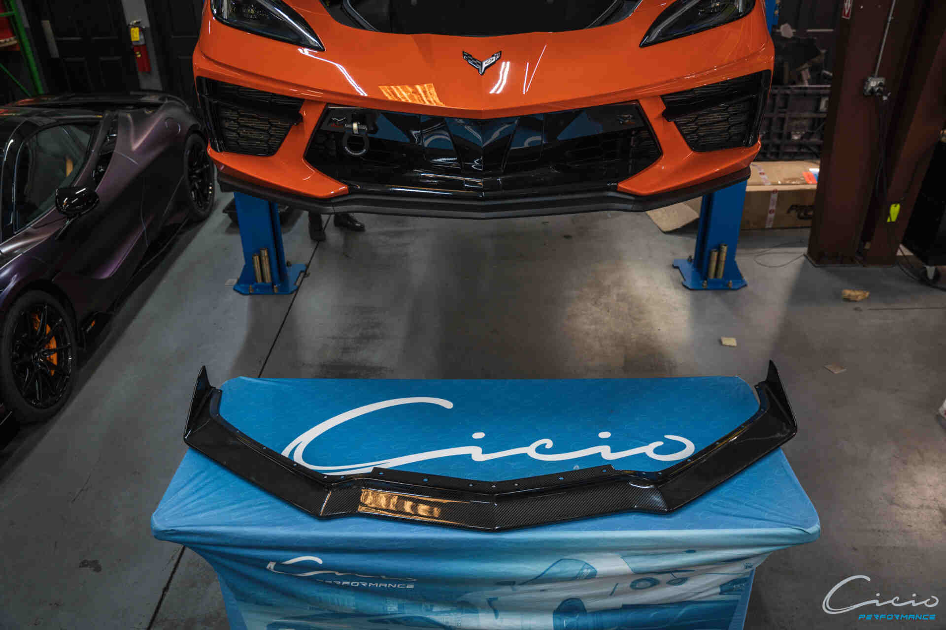 APR Performance C8 Corvette Carbon Front Splitter By Cicio Performance