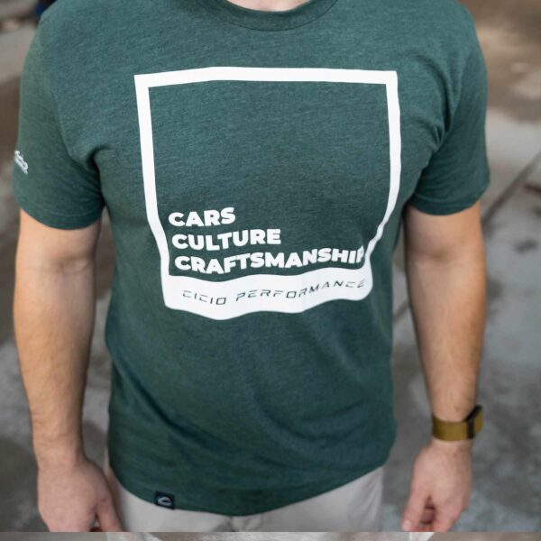 Cicio Performance CCC Square (Front Print) T-Shirt – Green